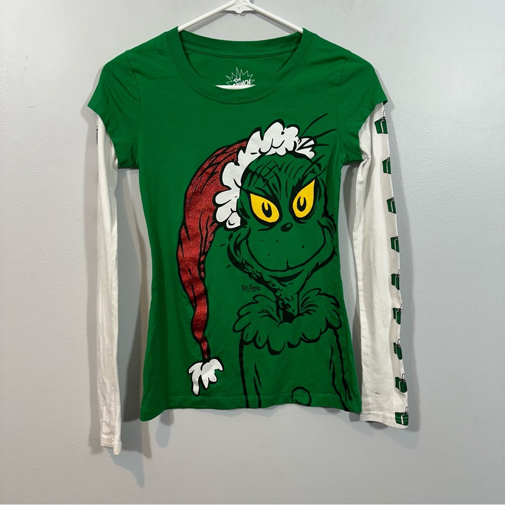 Green Grinch Long Sleeve Shirt